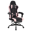 Gaming-Stuhl mit Fußstütze – Drehbarer Computer- und Bürostuhl mit Kopfstütze, Lendenkissen, Metallrahmen, 70 × 70 × 127 cm