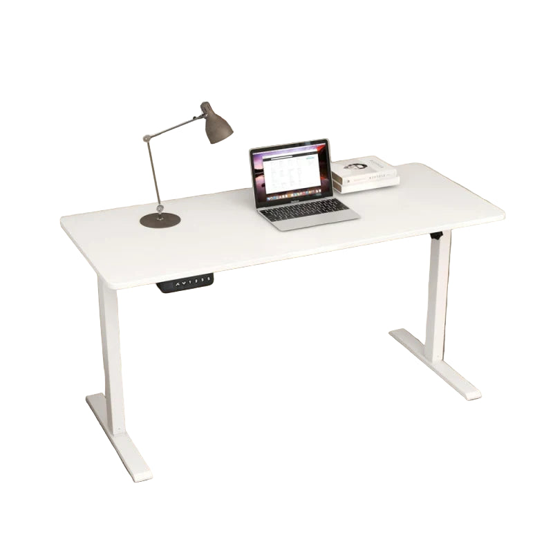 Elektrisch höhenverstellbarer Stehschreibtisch – Weiß, 100 × 60 cm, Stabiler Computertisch für Büro & Homeoffice